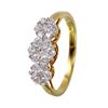 Image 1 : 18KT Yellow Gold Diamond Ring -# 1590