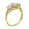 Image 2 : 18KT Yellow Gold Diamond Ring -# 1590
