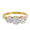 Image 3 : 18KT Yellow Gold Diamond Ring -# 1590