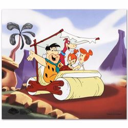 The Flintstones Family Car Limited Edition Sericel from the Popular Animated Series The Flintstones 