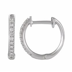 14KT White Gold Diamond Earrings -# 7915-1