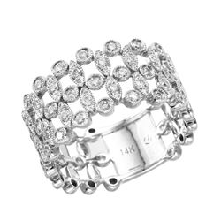 14KT White Gold Diamond Ring -# 2101