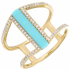 14KT Yellow Gold Gemstone Ring -# 8028-1