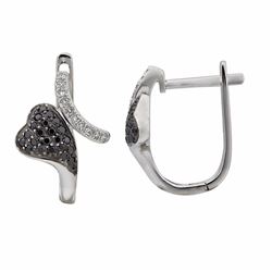 14KT White Gold Diamond Earrings -# 6000