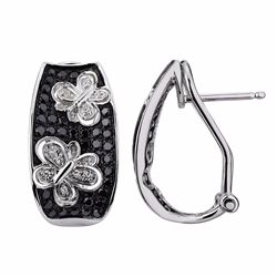 14KT White Gold Diamond Earrings -# 5983-1