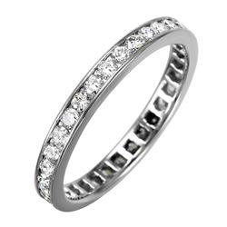 14KT White Gold Diamond Eternity Band  -# 1836