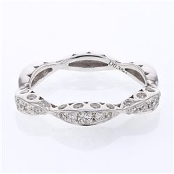 18KT White Gold Ladies Diamond Ladies Ring -# 8794