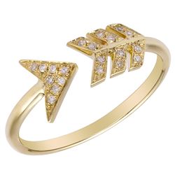 14KT Yellow Gold Women's Diamond Ring -# 7583