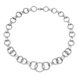 14KT White Gold Ladies Diamond Necklace -# 10515