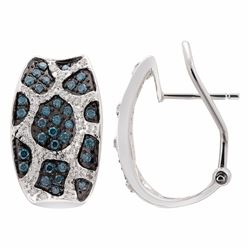 14KT White Gold Diamond Earrings -# 6056-1