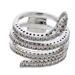 14KT White Gold Ladies Diamond Ring -# 9771
