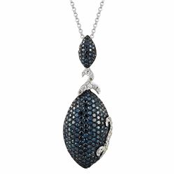 14KT White Gold Diamond Pendant With Chain -# 6289