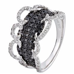 14KT White Gold Women's Diamond Ring -# 5963-1