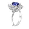 Image 2 : 14KT White Gold Sapphire & Diamond Ring -# 986