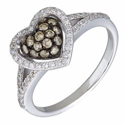 14KT White Gold Women's Diamond Ring -# 6103