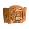 Image 1 : Hand Carved Wood Table Screen -# 4322