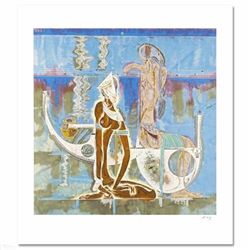 Rhyme of Sea LIMITED EDITION Serigraph (34" x 38") by Renowned Artist Lu Hong, Numbered and Hand Sig