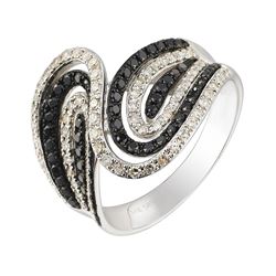 14KT White Gold Women's Diamond Ring -# 6176-1