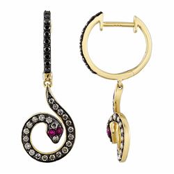 14KT Yellow Gold Gemstone Earrings -# 6342