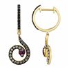 Image 1 : 14KT Yellow Gold Gemstone Earrings -# 6342