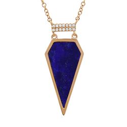 14KT Rose Gold Gemstone Necklace -# 7803-1