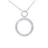 Image 1 : 14KT White Gold Ladies Slider with Chain  -# 6772