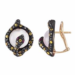 14KT  Gold Gemstone Earrings -# 6340-1