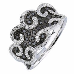 14KT White Gold Women's Diamond Ring -# 6126-1