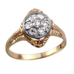14KT Yellow Gold Diamond Ring -# 1684