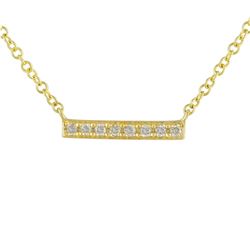 14KT Yellow Gold Diamond Necklace -# 8001-1