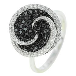 14KT White Gold Women's Diamond Ring -# 5909-1