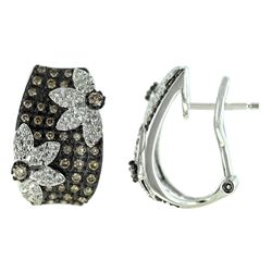 14KT White Gold Diamond Earrings -# 5915