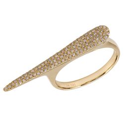 14KT Yellow Gold Women's Diamond Ring -# 7572-1
