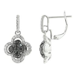 18k White Gold Diamond Earrings -# 6063