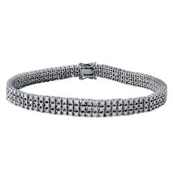 18KT White Gold Diamond Bracelet -# 6505-1