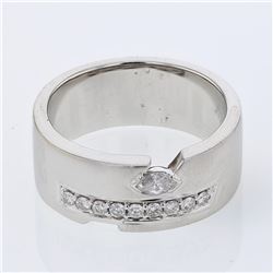 18KT White Gold Ladies Diamond Fashion Ring -# 9557