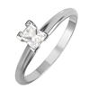 Image 1 : 14KT White Gold Diamond Solitaire Ring -# 1853