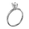Image 2 : 14KT White Gold Diamond Solitaire Ring -# 1853