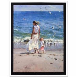 Ocean for Two Limited Edition Hand Embellished Giclee on Canvas (30" x 40") by Mikhail and Inessa Ga