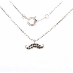 18KT White Gold Ladies Diamond Necklace -# 8614