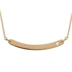 14KT Yellow Gold Diamond Necklace -# 7738