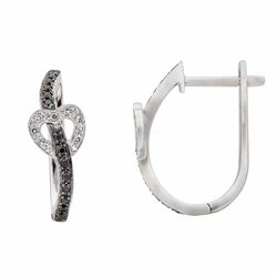 14KT White Gold Diamond Earrings -# 6001