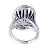 Image 4 : 18KT White Gold Tourmaline & Diamond Ring -# 952