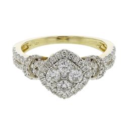 14KT Yellow Gold Ladies Diamond Ring -# 9466