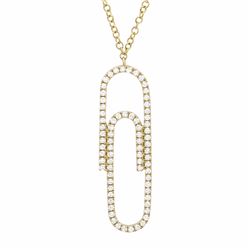 14KT Yellow Gold Diamond Necklace -# 8063