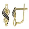 Image 1 : 14KT Yellow Gold Diamond Earrings -# 6267