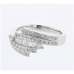 18KT White Gold Ladies Diamond Fashion Ring -# 9430