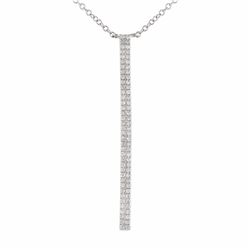 14KT White Gold Diamond Necklace -# 7924