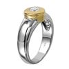 Image 2 : Diamond 14KT Two Tone Gold Solitaire Ring -# 985