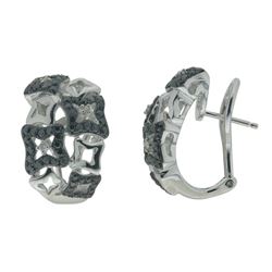 14KT White Gold Diamond Earrings -# 5866-1